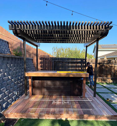 Cedar Decking in Sierra Madre, CA