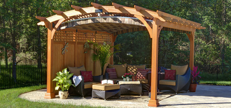 Modern Wood Pergola Installation in Sierra Madre, CA